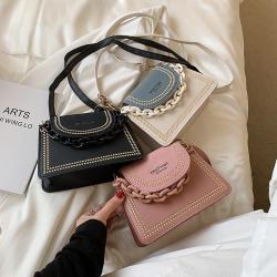 New Fashion Designer Woman Handbag Custom Lady Pu Leather Chain Bag Envelope Cover Small Square Cross Boy Bag