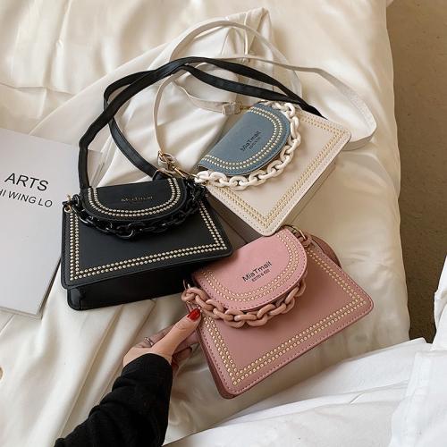 New Fashion Designer Woman Handbag Custom Lady Pu Leather Chain Bag Envelope Cover Small Square Cross Boy Bag