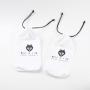 Customized Logo Natural Cotton Drawstring Linen Hair Packaging Cosmetic Bag White Soft Cotton Linen Gift Pouch