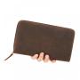KBW315 2023 Hot Selling Money Bag Head Layer Cowhide Clutch Bag Large Capacity Retro Simple Men's Long Multi-card Package