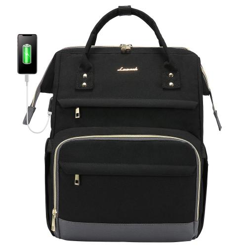 Lovevook 2022 15.6 17 in large back pack nylon girls cute bag work laptop backpack with USB charging port women school backpacks