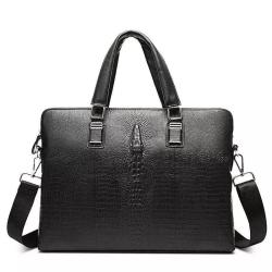 OEM fashion Men's business briefcase genuine leather men  handbag wholesale handbags factory