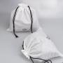 Recyclable Cotton Linen Fabric Drawstring Dust Bag For Rice Coffee Bean Shopping Custom Logo Cotton Gift Pouch