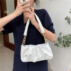 2021 Summer New Korean Fashion Retro Wrinkled Cloud Bag Women's Portable Shoulder Bag Fashion Women High Quality  Handbags