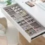 HR738 Flocking Jewelry Box Desktop Bedroom Storage Earrings Jewelry Box Jewelry Ring Box Small Household Large Velvet Plate