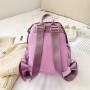 Latest Unique Fashion Purple Reversible Sequin Bags School Backpack Girls Mini Sequin Backpack