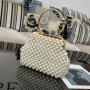 Popular bridal wedding handbags for women luxury handwoven embroidered evening dress bag evening bags pearl handbag