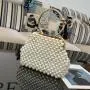 Popular bridal wedding handbags for women luxury handwoven embroidered evening dress bag evening bags pearl handbag