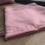 Thick Rose Pink Satin Drawstring Pouch Matt Satin Gift Packaging Pouch