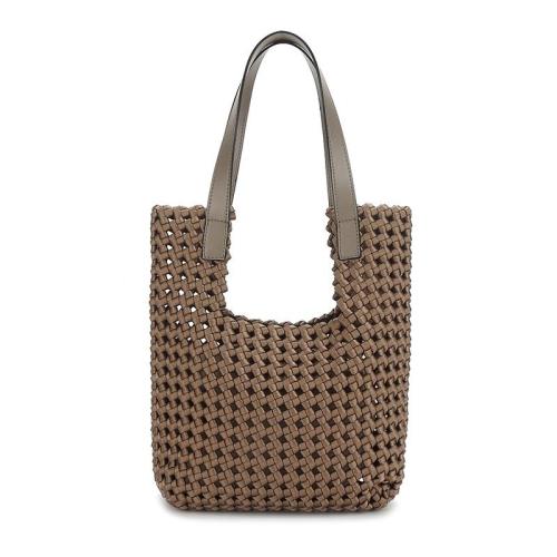 New Simple Hollow-Out Tote Bag Large Capacity New Fashion Tote Bag Everything Fashion Day Woven Tote Women'S Bag