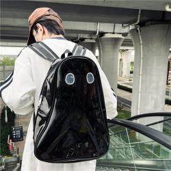 ZR704 Unisex Schoolbag Backpack Transparent Laptop Bag Funny Ghost PVC High Quality Zipper Waterproof Fashion Backpack Halloween