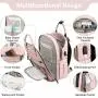 LOVEVOOK Manufacturer Custom Logo fashion Portable Nappy Mommy Bag travel women Diaper Bag Baby Backpack with Pacifier case