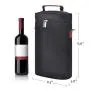 Lunch Cooler Bag for Picnic Large Capacity Thermal Insulation Bag New Wine Package Waterproof Single Shoulder 2 Bottles Red