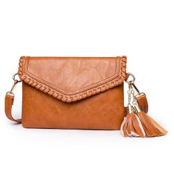 Wholesale Vintage Bags for Women Soft Leather Crossbody Shoulder Purses Messenger Handbags Ladies Shoulder Tassel Bag
