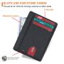 Slim Wallet RFID Front Pocket Wallet Minimalist Secure Thin Credit Card Holder ID Cards