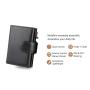 Aluminum Credit Card Black Wallet Rfid Blocking Trifold Alloy Business Casual Coin Purse Leather Metal Card Holder
