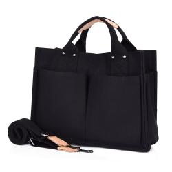 Custom Printed Logo Eco Friendly Crossbody Portable Canvas Cotton Shopping Bag