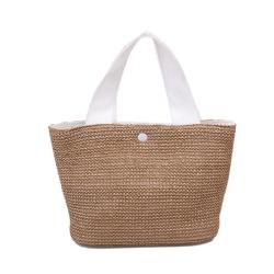 New style Internet celebrity summer beach vacation fashion woven bag, retro handbag, straw woven bag for women