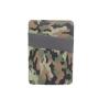 Slim card wallet rfid blocking camo green camouflage-print graphic leather card holder