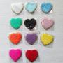 Stock New White Chenille with Glitter Border Vowel AEIOU Applique Patch for Clothes Bags Embroidery Patches with Adhesive