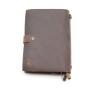 Vintage leather journal notebook custom business crazy horse leather padfolio leather writing notebook cover with money clip