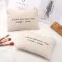 Custom Logo Printing Eco 8Oz Canvas Cosmetic Zipper Bag Travel Toiletry Cotton Canvas Makeup Pouch For Pencil