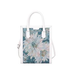 Customized Printed Purse Luxury Hand Bags Shoulder Basket Tote Handbag