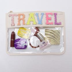 Unique Design Hot Sale Waterproof Plastic Flat Cosmetic Bag Zipper Pouch Transparent Pvc Cosmetic Bag
