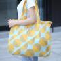 HR443 Large Drawstring Eco-friendly Supermarket Waterproof Shopping Bag Fashionable Shoulder Bag Foldable and Easy To Carry Bag