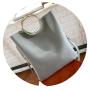 Factory Ready To Ship Pu Leather Women Handbag Shopping Tote Bag Crossbody Clutch   2 Pcs Lady Handbag