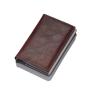 Factory Wholesale 2024 Modified RFID Anti-theft Brush Men's Explosion Brake Aluminum Alloy Card Case Card Holder Wallet