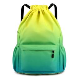 ZWY058 Fashion Simple Sports Men Women Drawstring Bag Nylon Portable Drawstring Shoulder Bag Outdoor Gym Travel Organizer Bag