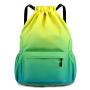 ZWY058 Fashion Simple Sports Men Women Drawstring Bag Nylon Portable Drawstring Shoulder Bag Outdoor Gym Travel Organizer Bag