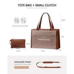 LOVEVOOK wholesale elegant ladies handbag computer shoulder customization business briefcase 15.6in laptop tote bags for women