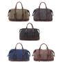 Hot sale canvas travel bag Crazy Horse hide Travel Crossbody Shoulder Bag Large Capacity outdoor travel weekender duffle bag