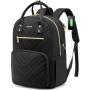 LOVEVOOK High Quality fashion Travel School bag Quilted Women Backpack with USB Port Waterproof office Business Laptop Backpack