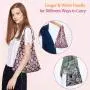 Gelory Custom Reusable Grocery Shopping Bags Foldable Polyester Waterproof Foldable Tote Shopping Bags With Attached Pouch