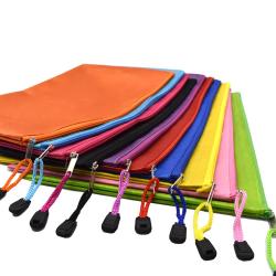 Gelory Multicolor Waterproof Zipper File Bags Football Pattern Office Document Bags Custom Logo Students Files Pencil Bag