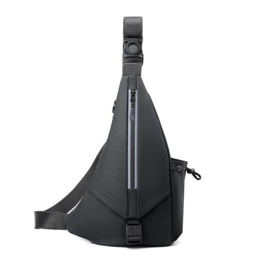 Men's minimalist and fashionable diagonal chest bag