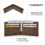 ZF370 Mens Head Layer Cowhide Bifold Horizontal Wallet Card Wallet Strong Magnetic Button Leisure Ultra-thin Men's Wallet