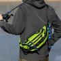 ZWY165 Men Women Outdoor Sports Fishing Multi-Pocket Crossbody Bag Oxford Wearable Fashion Running Chest Bag New Shoulder Bag