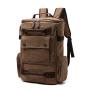 Unisex Large Capacity Canvas Backpack Anti-Theft Computer Bag with Casual Multi-Use Travel Feature Korean Fashion Style