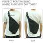Smellproof Sling Backpack  Carbon Lined  Cross Body Multipurpose Shoulder Bag