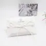 White Cotton Envelope Jewelry Pouch