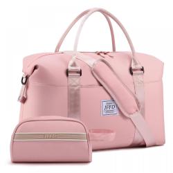 JFFD Weekender Overnight Carry on Duffel Bag with Toiletry Purses Shoulder Tote Gym Bag Cheap Travel Luggage Bags for Women
