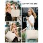 LOVEVOOK Lightweight fits 17 in Work Tote Bag Waterproof HandBag with Luggage Strap School Business Travel Laptop Bag for Women