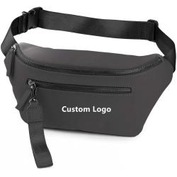 Gelory Wholesale Cheap Price Custom Logo Fashion PU Leather Ladies Fanny Pack Women Sports Waist Bag