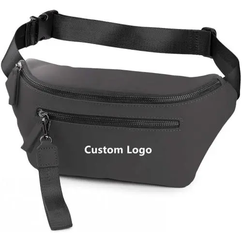 Gelory Wholesale Cheap Price Custom Logo Fashion PU Leather Ladies Fanny Pack Women Sports Waist Bag