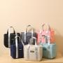 Gelory Lunch Box Tote Bag Thermal Insulation Large-capacity Aluminum Foil Thickened Lunch Bag Office Worker With Meal Bag