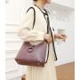 2024 Retro Women's Handbag New Fashion Single Shoulder Crossbody Bag  European-American Style  Large Ladies Bag With Round Ring